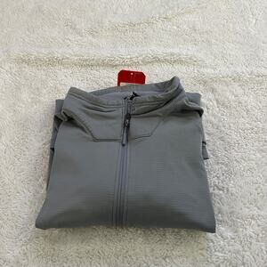NWT North Face Sweater Mens 2XL Gray Tech 1/4 Zip Fleece Pullover Outdoors Hikin